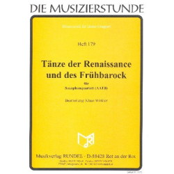         Tänze der Renaissance und des Frühbarock : - Carl Friedrich Abel
    