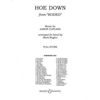 Hoe down from rodeo : für Blasorchester