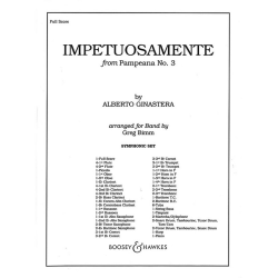        Impetuosamente from pampeana no.3 : for concert band - Alberto Ginastera
    