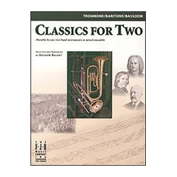        Classics for 2; Tn/Bari/Bsn - Diverse / Arr. Andrew Balent
    