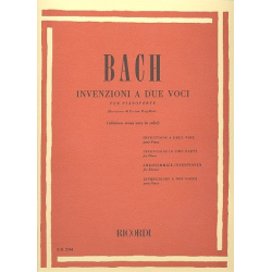         Invenzioni a due voci : per pianoforte - Johann Sebastian Bach
    