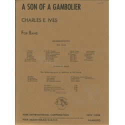         A Son of a Gambolier : - Charles Edward Ives
    