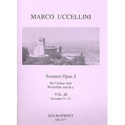         Sonaten op.5 Band 3 (Nr.9-11) - Marco Uccellini / Arr. Winfried Michel
    