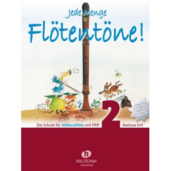 Jede Menge Flötentöne Band 2 (+2 CD's) für Altblockflöte