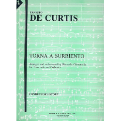         Torna a Surriento : for tenor and orchestra - Ernesto de Curtis
    