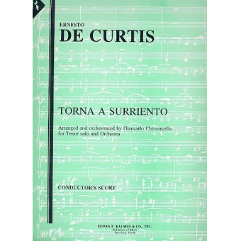 Torna a Surriento : for tenor and orchestra
