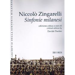         Sinfonie milanesi : per orchestra - Nicola Antonio Zingarelli
    