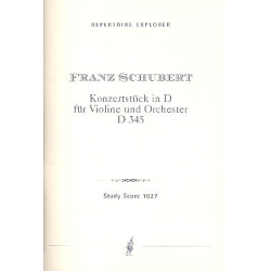         Konzertstück in D : für Violine und - Franz Schubert
    