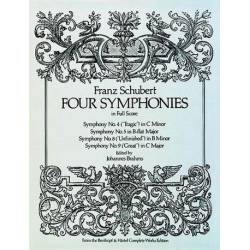         4 SYMPHONIES-FULL SCORE  D - Franz Schubert
    