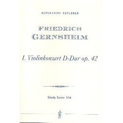         Konzert  D-Dur Nr.1 op.42 : für - Friedrich Gernsheim
    