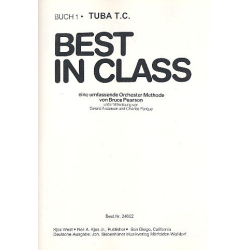         Best in Class Book 1 - English - Bb Tuba B.C. - Bruce Pearson / Arr. Charles Forque
    