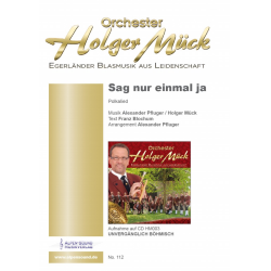         Sag nur einmal ja - Holger Mück / Arr. Alexander Pfluger
    
