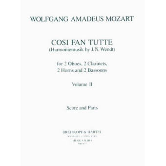 Cosi fan tutte Band 2 (Harmoniemusik)