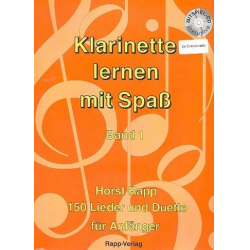         Klarinette lernen mit Spaß 1 für C-Klarinette - Horst Rapp
    