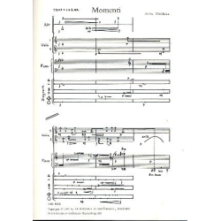         Momenti for mixed chorus, violin, piano and percussion - Arne Mellnäs
    