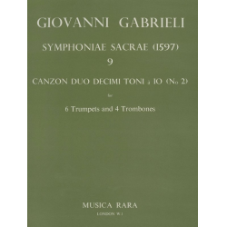         CANZON DUODECIMI TONI A 10 NO. 2 : - Giovanni Gabrieli
    