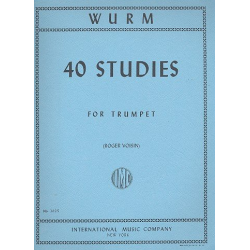         40 Studies for trumpet - Studien und Übungen - Wilhelm Wurm / Arr. Roger Voisin
    