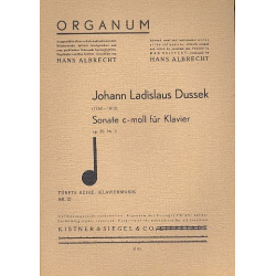         Sonate c-Moll op.35,3 für Klavier - Jan Ladislav Dussek
    