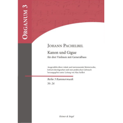         Kanon und Gigue - Johann Pachelbel / Arr. Max Seiffert
    
