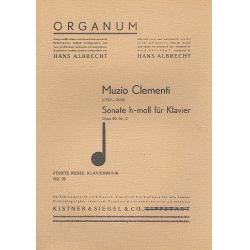         Sonate h-Moll op.40,2 für Klavier - Muzio Clementi
    