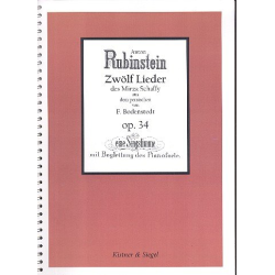         12 Lieder op. 34 für Gesang und Klavier - Anton Rubinstein
    