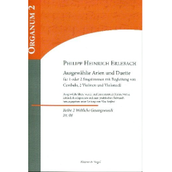         Ausgewählte Arien und Duette - Philipp Heinrich Erlebach / Arr. Max Seiffert
    