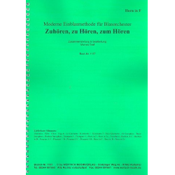         Zuhören, zu Hören, zum Hören : für Blasorchester - Marcus Graf
    