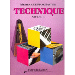         Méthode de piano Bastien - technique niveau 1 - James Bastien
    