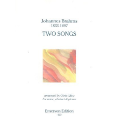         2 Songs for voice, clarinet and piano - Johannes Brahms / Arr. Chris Allen
    