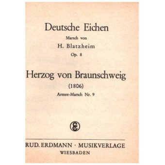 Deutsche Eichen op.8  und