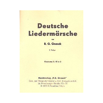Deutsche Liedermärsche Band 1 :