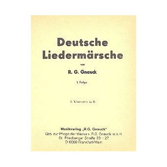 Deutsche Liedermärsche Band 1 :