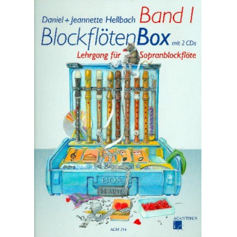 Blockflötenbox Band 1 - Heft für Sopranblockflöte (+Online Audio / QR-Code)