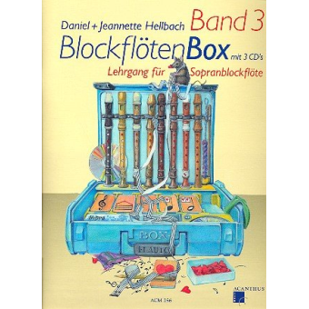 Blockflötenbox Band 3 - Heft für Sopranblockflöte (+3 CD's)