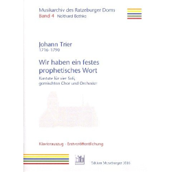         Wir haben ein festes prophetisches Wort - Johann Trier / Arr. Neithard Bethke
    