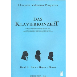         Das Klavierkonzert Band 1 - Bach - Cleopatra Valentina Perepelita
    
