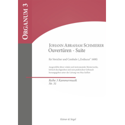         Ouvertüren-Suite - für Streicher und Cembalo - Johann Abraham Schmicerer (Schmierer)
    