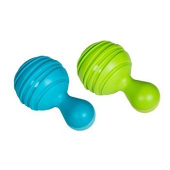 Tropical Maracas (1 Paar, grün und blau)