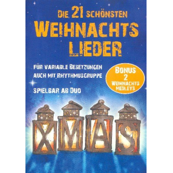 Die 21 schönsten Weihnachtslieder - 1. Stimme - Sopranblockflöte