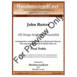         All things bright and beautiful - John Rutter / Arr. Paul Noble
    