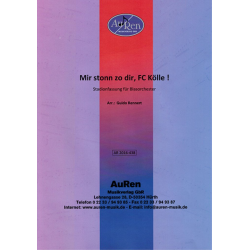         Mir stonn zo dir, FC Kölle ! - Traditional / Arr. Guido Rennert
    