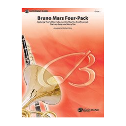         Bruno Mars Four Pack (c/b) - Bruno Mars / Arr. Michael Story
    