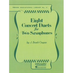         Eight Concert Duets for Two Saxophones - J. Beach Cragun
    