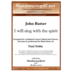         I will sing with the spirit - John Rutter / Arr. Paul Noble
    