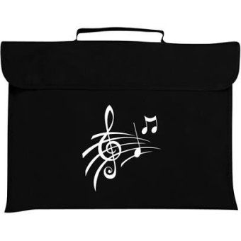 Mapac: Music Bag - Treble Clef & Notes (Black)