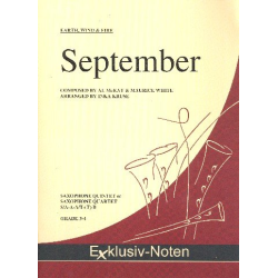         September (Earth Wind & Fire) - Sax.-Quintett - Maurice White, Al McKay and Allee Willis (Earth, Wind & Fire) / Arr. Inka Kruse
    
