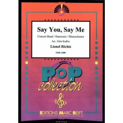         Say You, Say Me - Lionel RICHIE / Arr. Jirka Kadlec
    