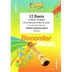         12 Duets - Johann Sebastian Bach / Arr. John Glenesk Mortimer
    