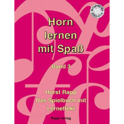        Horn lernen mit Spaß Band 3 - Horst Rapp
    