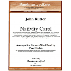         Nativity Carol - Concert Band & Choir SATB - John Rutter / Arr. Paul Noble
    